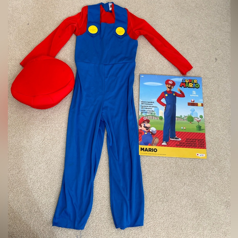 Selling Mario costume from Super Mario Bros small boys S/P (4-6) Halloween
